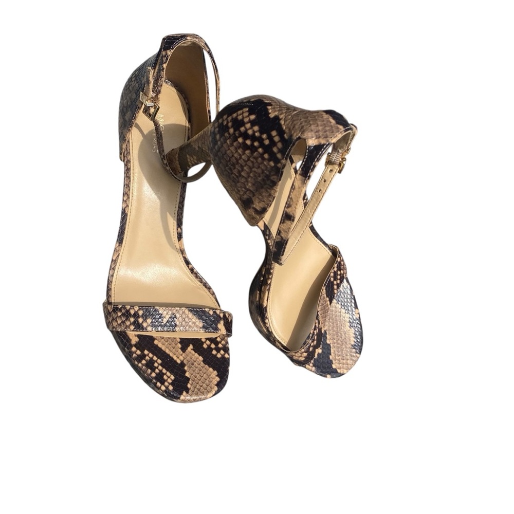 Michael Kors Snakeskin Patterned Ankle Strap Sandals‎ Size 11 - Picture 9 of 13